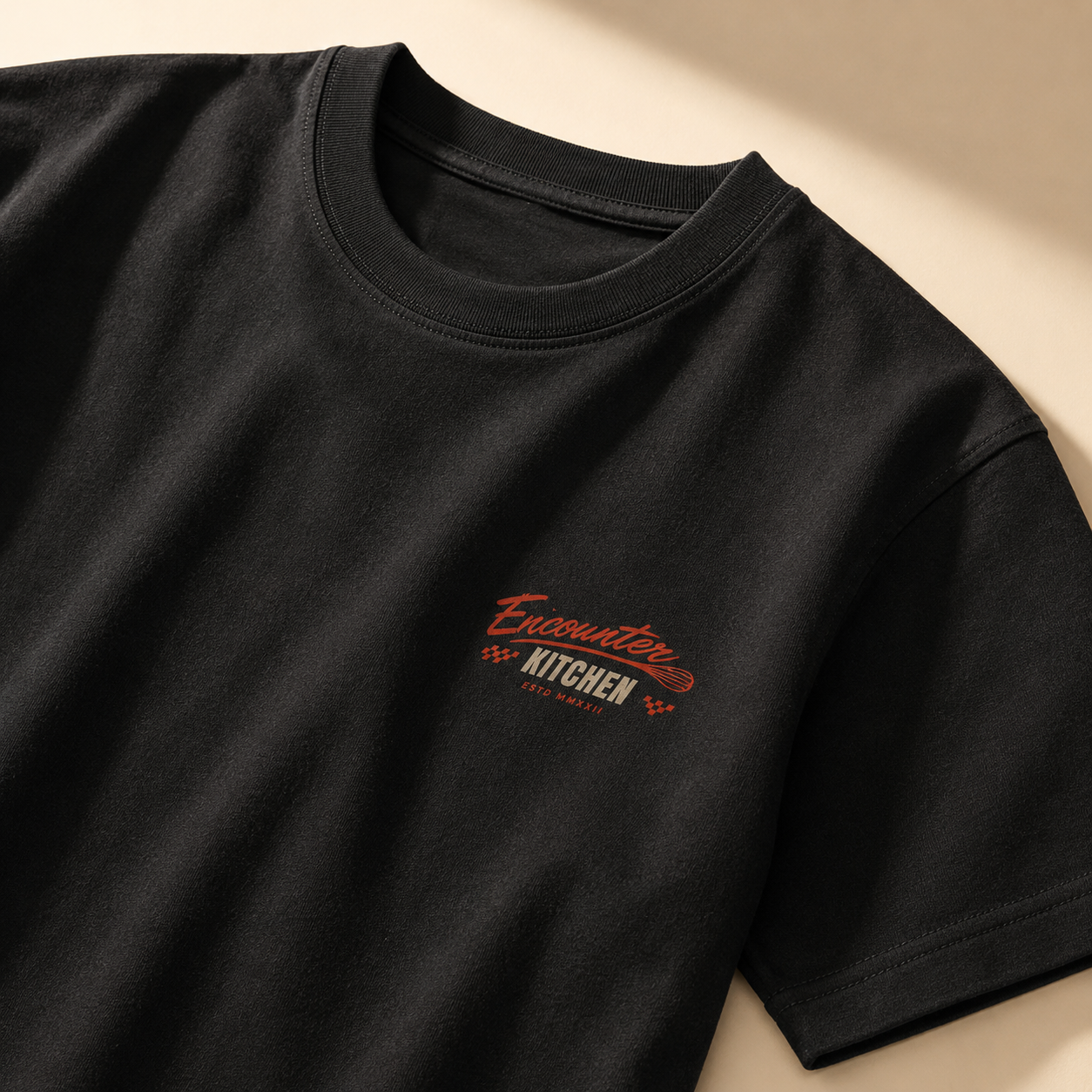 Cook With God T-Shirt chest logo closeup